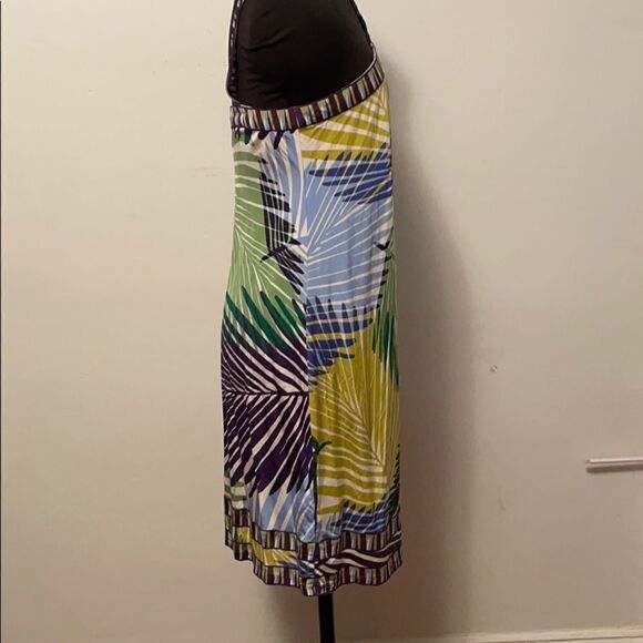 BCBG size small floral print strapless dress beach coverup - Picture 3 of 6